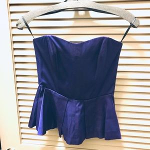 Brand New French Connection Purple Peplum Top
